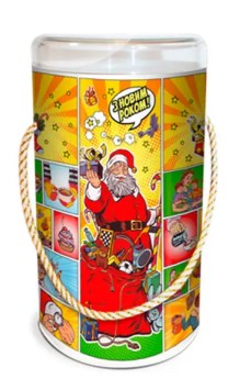 Подарунковий набір № 2 СВІТ ТРЕЙДЕР "Санта"400г тубус